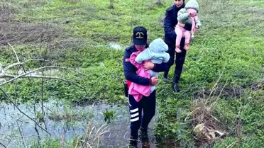 Ulubat Gölü Taştı, Aile Botla Kurtarıldı