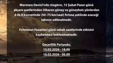 Bursa'da Fırtına Uyarısı