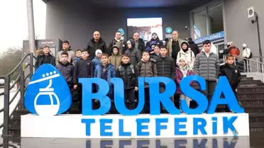 Osmangazi Belediyesi'nden çocuklara Uludağ'da kayak sürprizi