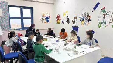 Düzce'de Resim Kursu Yoğun İlgi Görüyor