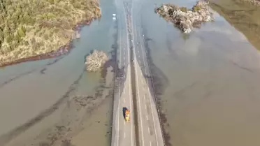Antalya-Konya yolunu su bastı