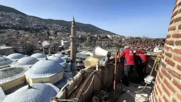 Bursa Ulu Cami'de Ramazan Mahyası