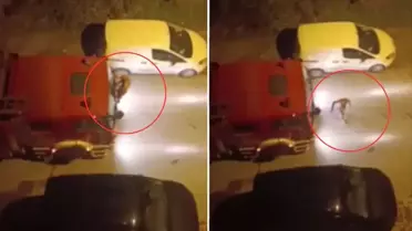 Cinnet getirip evini ateşe verdi, yarı çıplak halde itfaiye aracına engel oldu