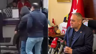 Keçiören'de ilginç istifa kutlaması: Adak lokması dağıtıldı