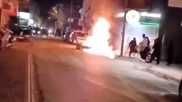 Adana'da Motosiklet Yangını Panik Yarattı