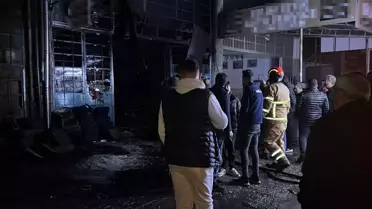 Nevşehir'de Oto Döşeme Dükkanında Yangın