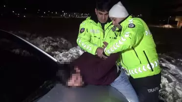 Erzurum'da Kaçan Sürücü Yakalandı
