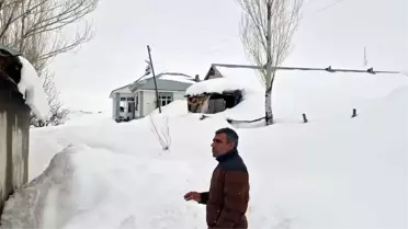 Van'da Yoğun Kar Yağışı 76 Yeri Kapatmış