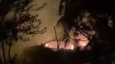 Çanakkale'de Otomobil Yangını