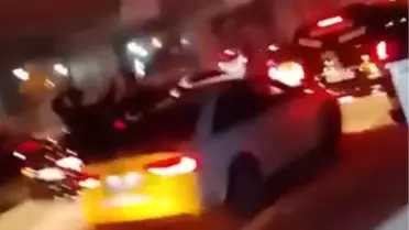 Düğün Konvoyu Trafiği Kesip Gürültü Yaptı