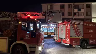 Düzce'de Kafeteryada Yangın Tehlikesi