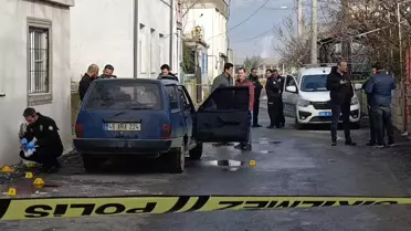 Enişteye aracına binerken kurşun yağmuru