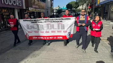 Karşıyaka İşçileri Yürüyüşte