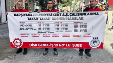 Karşıyaka'da işçiler sokağa indi! 7 aydır maaş yok, alacakları 400 bin TL
