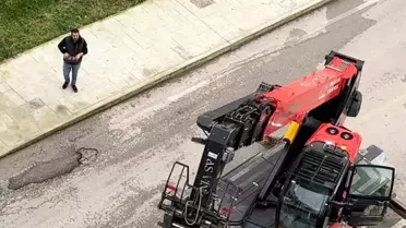 Edirne'de Kepçe İle Romantik Sürpriz