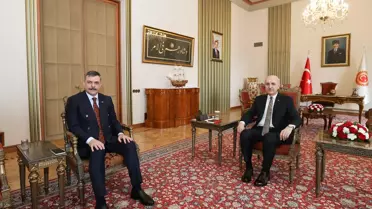 Kurtulmuş, İçişleri Bakanı Çiftçi'yi Kabul Etti