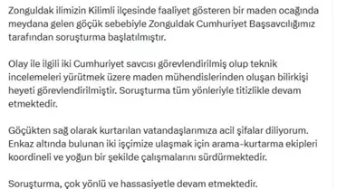 Kilimli'de Maden Göçüğü Soruşturması Başlatıldı