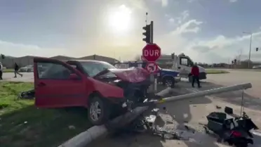 Amasya'da Trafik Kazası: 2 Yaralı