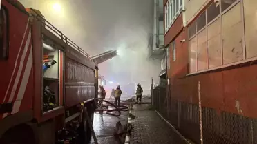 Bağcılar'da Fabrikada Yangın