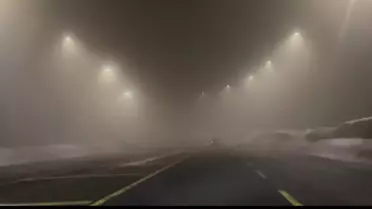 Erciyes'te Yoğun Sis Sürücüleri Zorladı