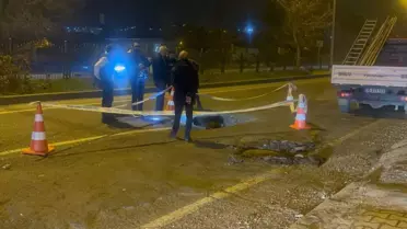 Diyarbakır-Silvan Yolunda Çökme