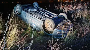 Görüştüğü kadının eşi tarafından kovalanırken kaza yaptı