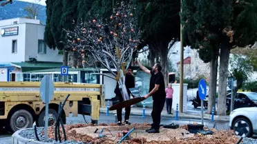 Kavşak düzenleme çalışması tamamlandı