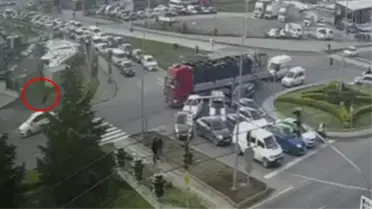 Düzce'de Bisikletli Yaya Kazası