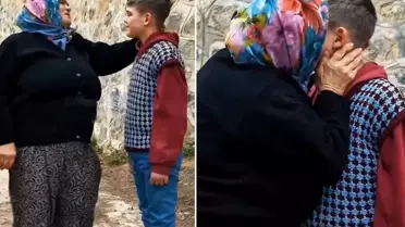 Şehit edilen oğlunun benzeri ile buluşan Ayşe Bülbül'ün sözleri yürekleri dağladı