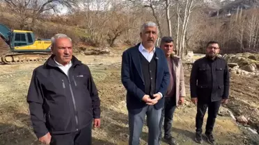 Başkan Hallaç, Haydaran su alma yapısında incelemelerde bulundu