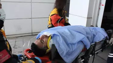 Inşaatta Düşen Tesisatçı Yaralandı