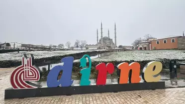 Edirne ve Kırklareli'nde Kar Yağışı