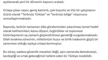 İletişim Başkanı Duran: 'Terörsüz Türkiye' Hedefi İçin Önemli Rapor Açıklandı