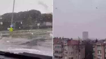 Sıcaklıklar aniden düştü, İstanbul'da kar yağışı başladı
