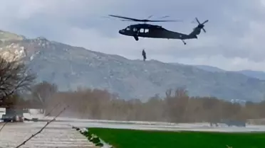 Bir hafta damda mahsur kaldı! Muhtar tesadüfen fark etti, film gibi operasyon başladı