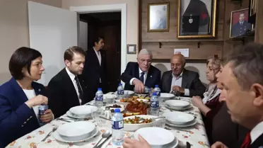 Müsavat Dervişoğlu, şehit Uzman Çavuş Dolapci'nin ailesiyle iftar yaptı