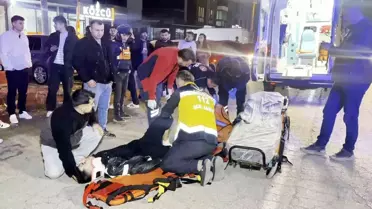 Otomobil ile motosiklet çarpıştı! Metrelerce savruldu, durumu ağır