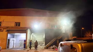 Kayseri'de Hayvansal Tesisinde Yangın