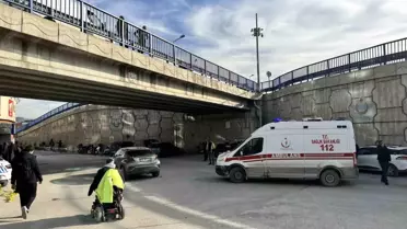 Köprüde can pazarı! Tutunamayınca yere düştü