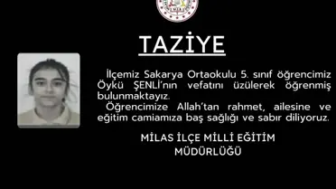 Öğrenci Öykü Şenli Hayatını Kaybetti