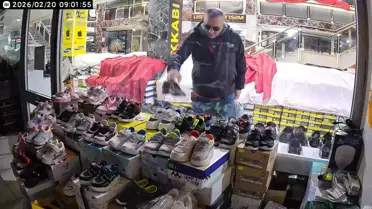 Elazığ'da Ayakkabı Hırsızlığı