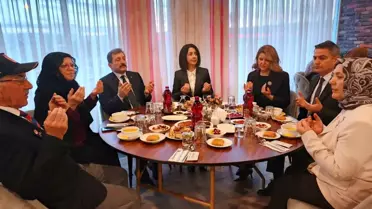 Protokol, Bafra'da şehit yakınları ve gazilerle iftar yaptı