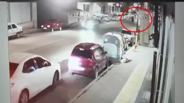 Kaza Anı Güvenlik Kamerasında