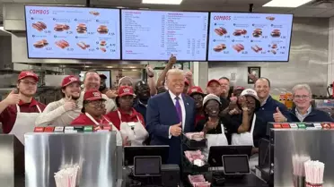 Trump, Georgia'da Fast Food Restoranını Ziyaret Etti