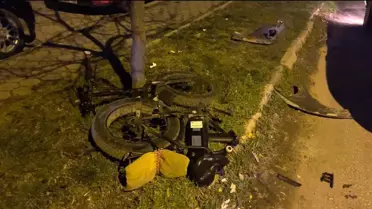 Eskişehir'de Araç Bisiklete Çarptı