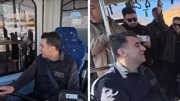 Direksiyonda bir vali! Vatandaşlarla sohbet etti, o anlar kameralara yansıdı