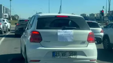 Kadın Sürücüden Dikkat Çekici Mesaj