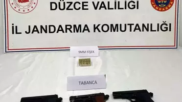Düzce'de Ruhsatsız Silah Operasyonu