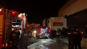 Kayseri'de Hayvansal Tesisinde Yangın