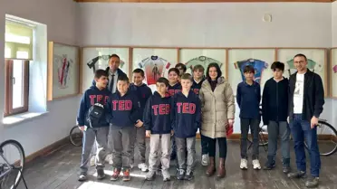 Öğrenciler Ertan Ayçetin bisikletevi'nde Mysia yolları'nı tanıdı